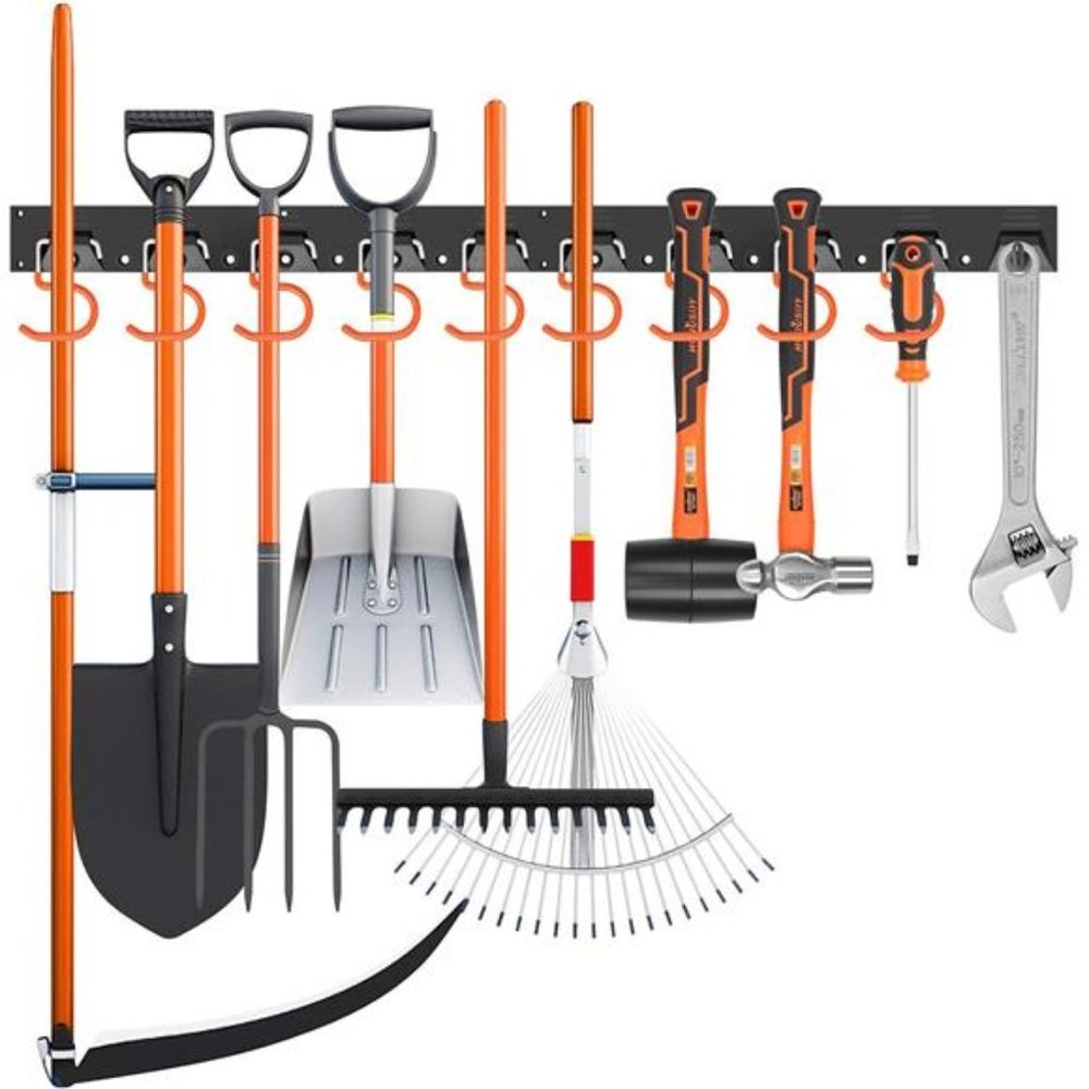 64 Inch Adjustable Storage System, Wall Mount Tool Organizer